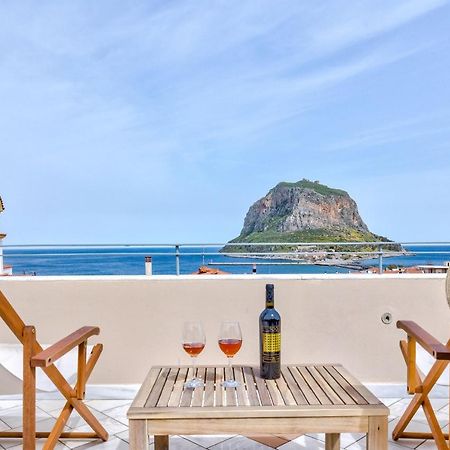 Monemvasia Modern Flat With Panoramic Sea View Exterior photo
